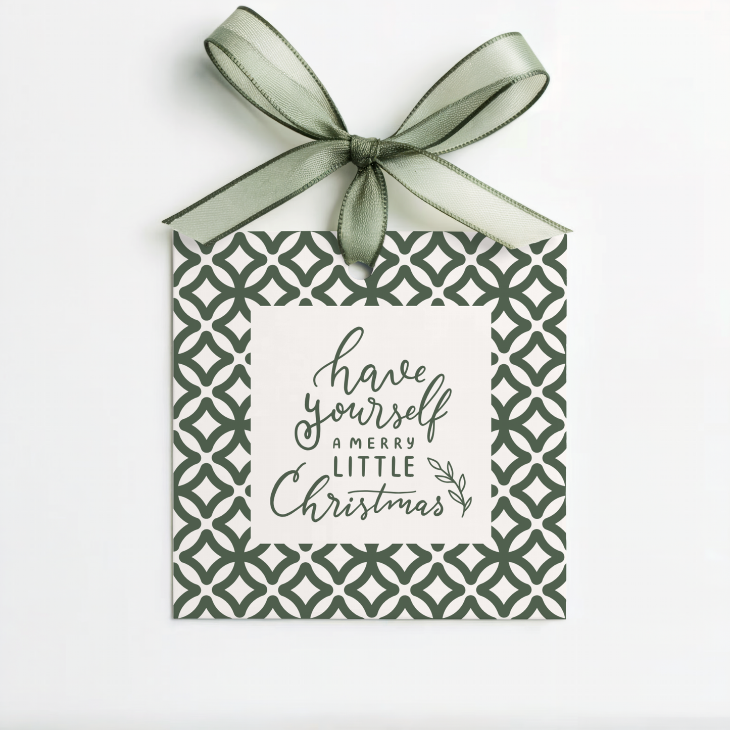 Square Holiday Gift Hang Tags (set of 8)