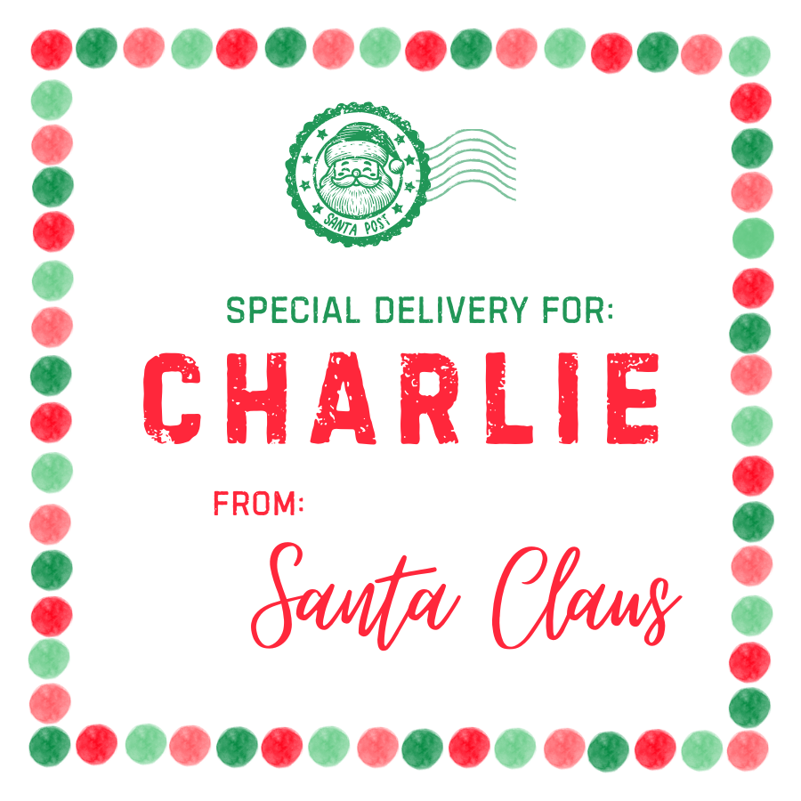 Personalized Santa Gift Labels (Square)