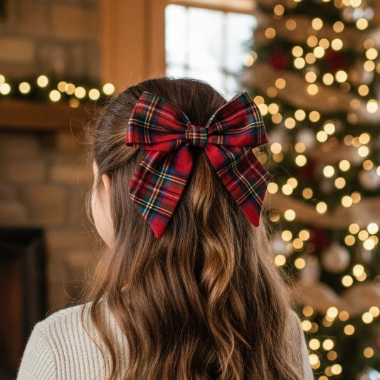 Classic Red Plaid Eloise Bow