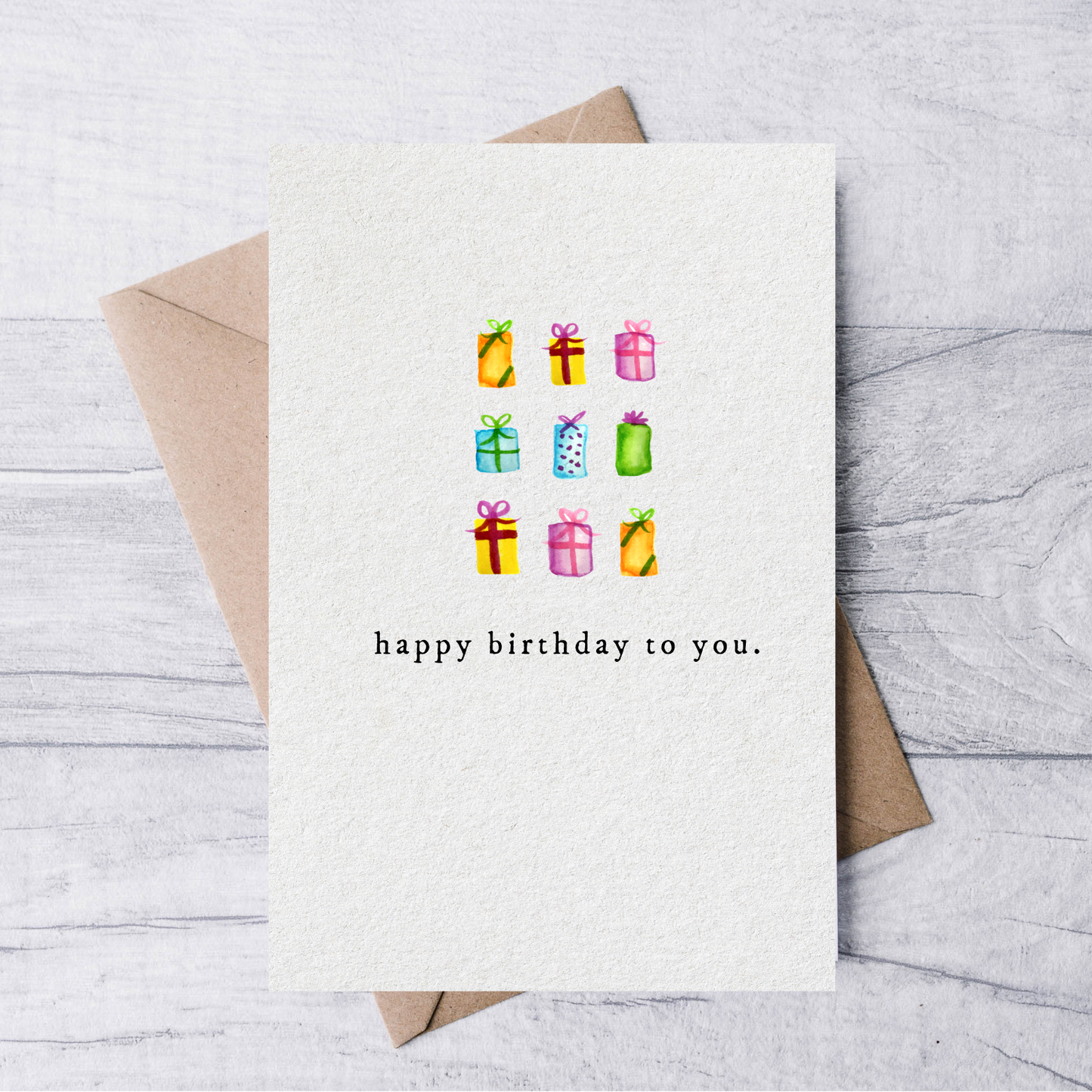 happy birthday to you card