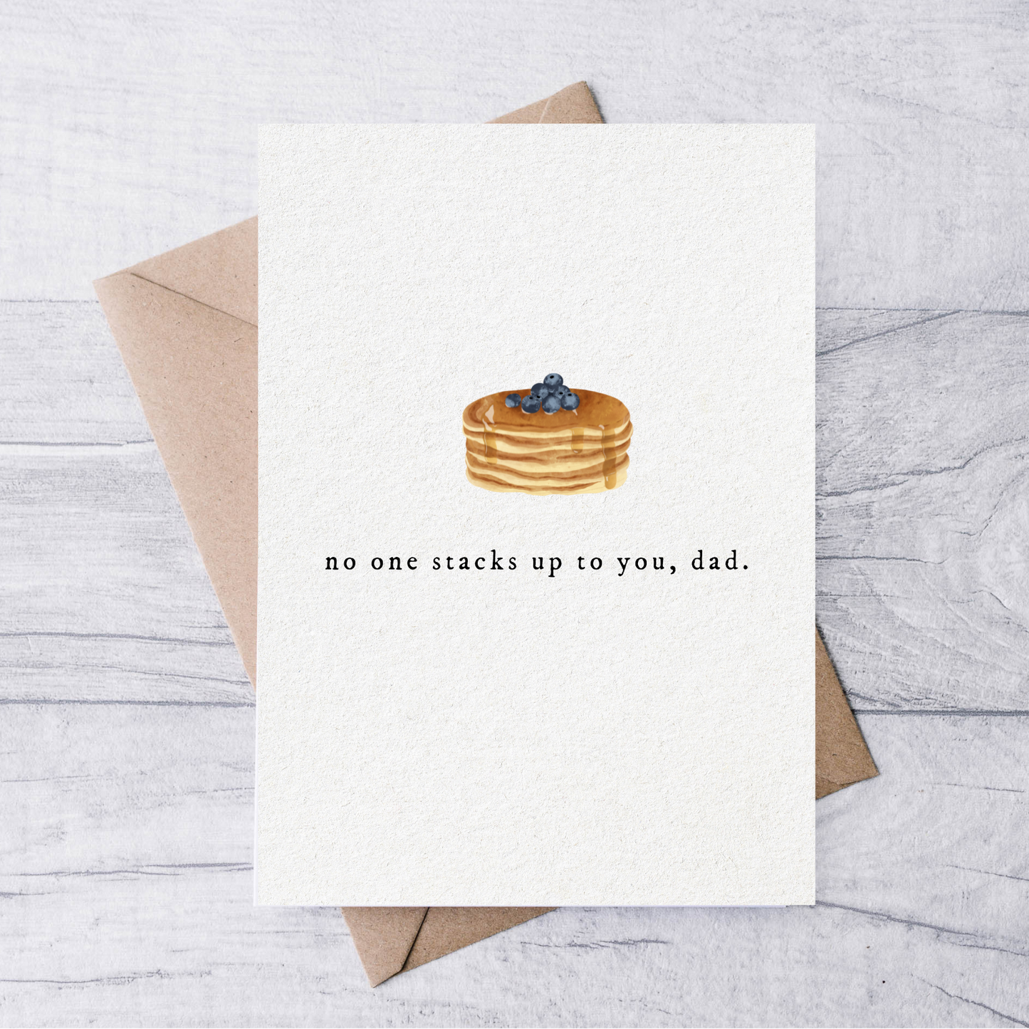 no one stacks up to you, dad father's day card