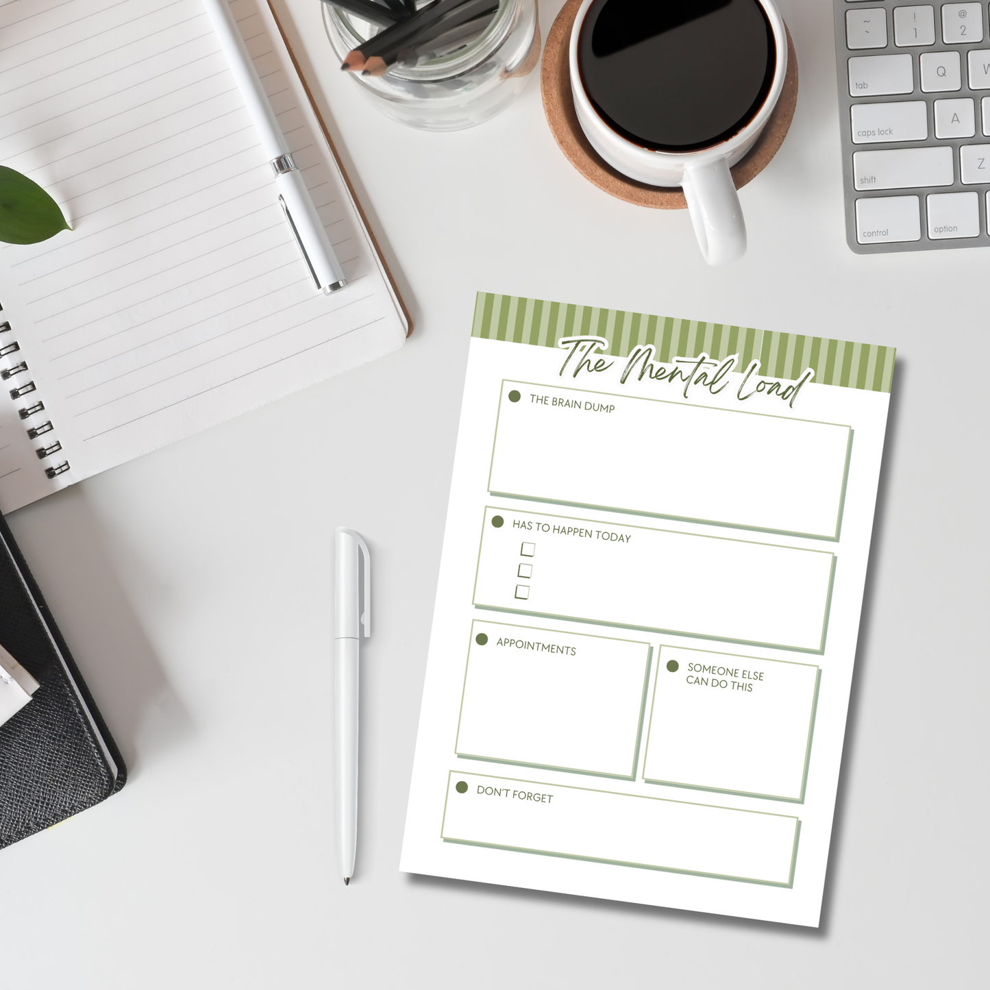 the mental load | 5 x 7 notepad
