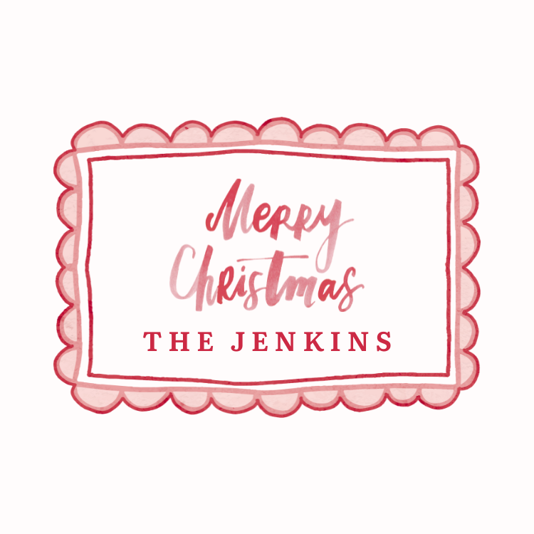 Custom Family Christmas Gift Labels