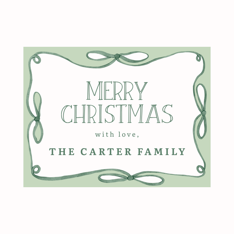 Custom Family Christmas Gift Labels