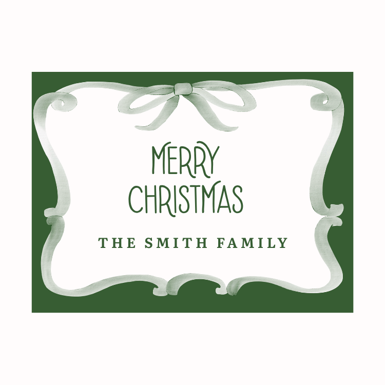 Custom Family Christmas Gift Labels