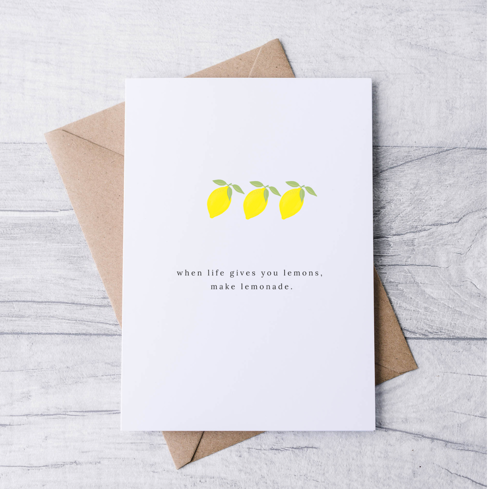 every day greeting card lemons