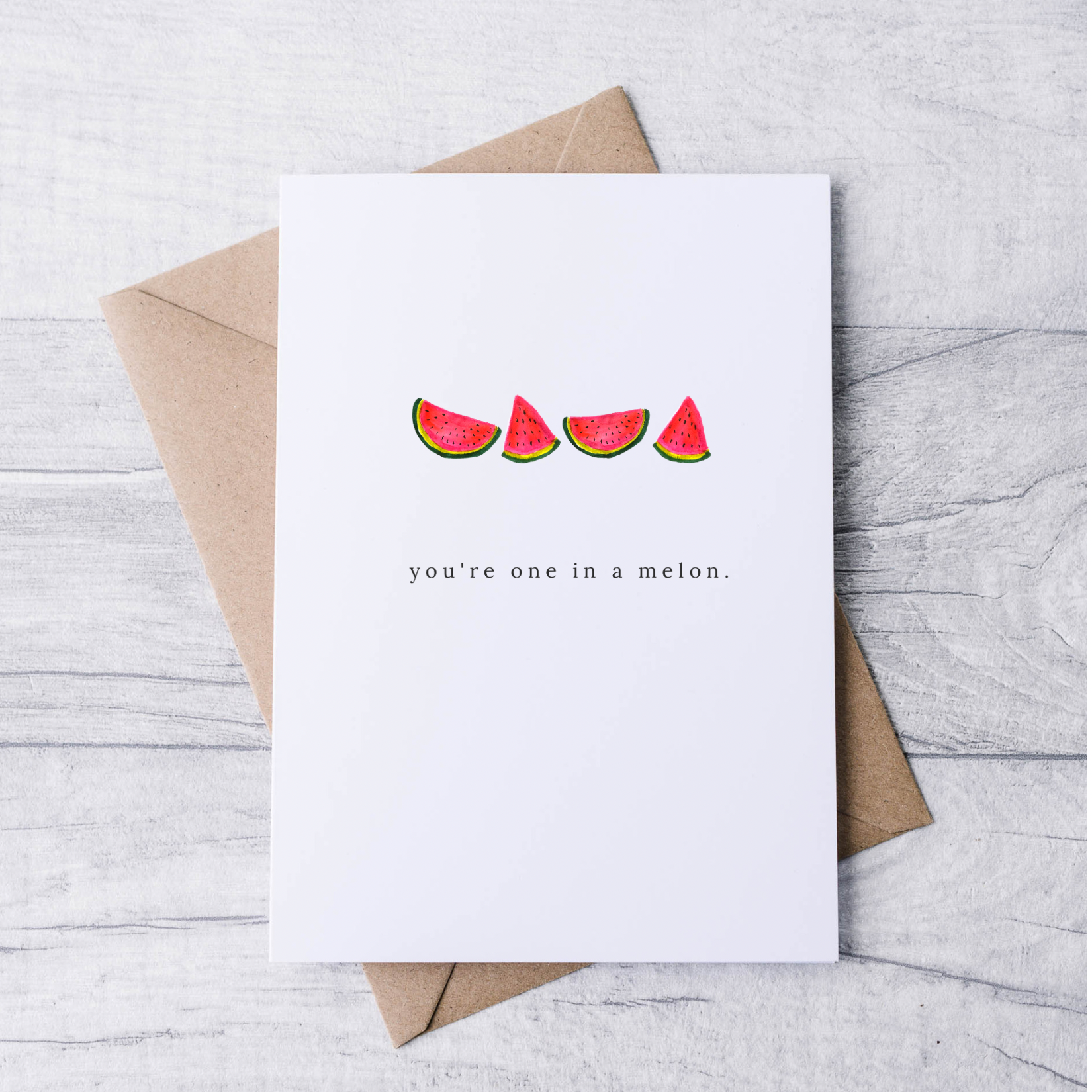 thank you card watermelon