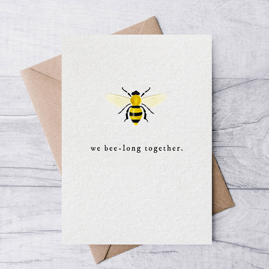 we bee-long together valentine's day card