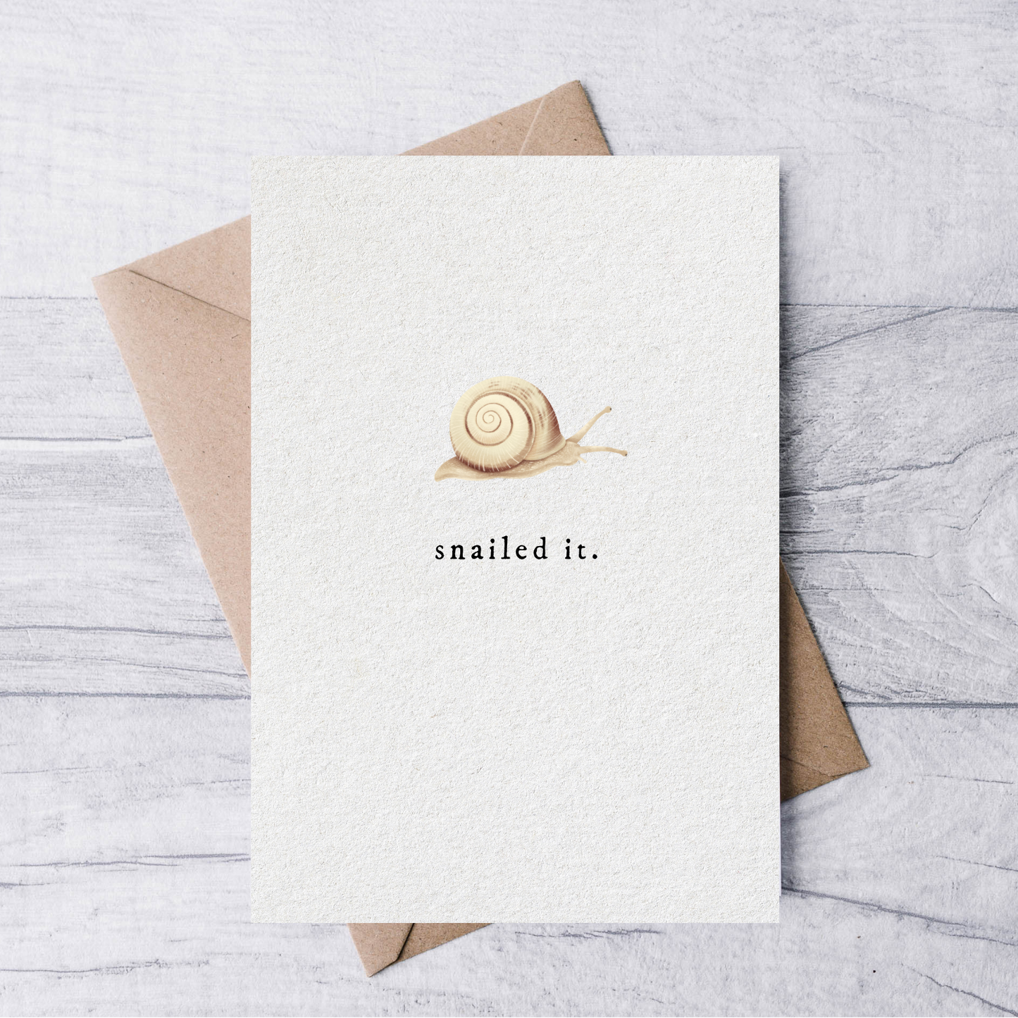 snailed it graduation and congrats greeting card