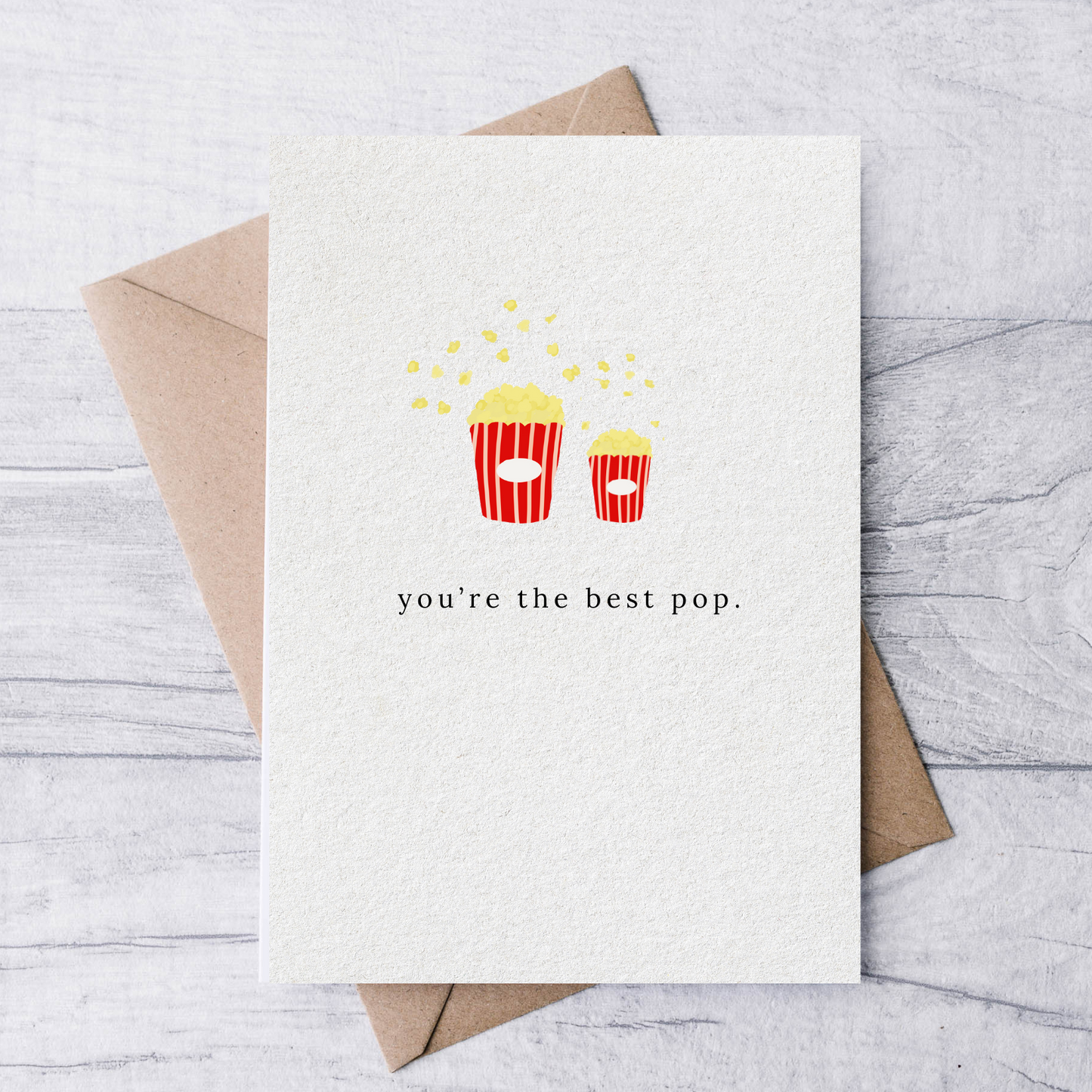 you're the best pop father's day card