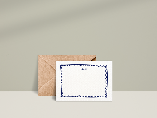 hello notecards set of 10