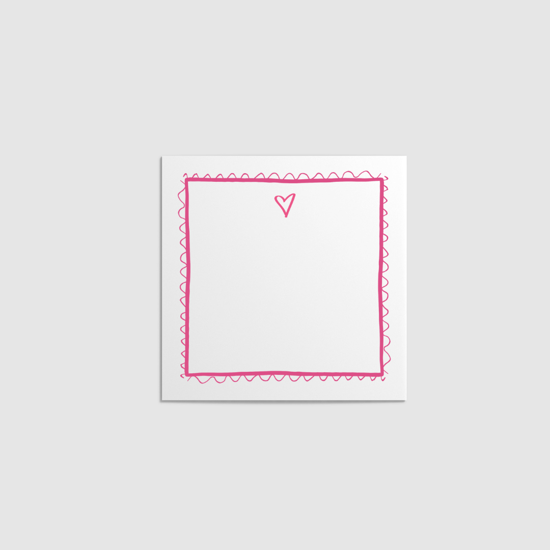 scribble square notecards