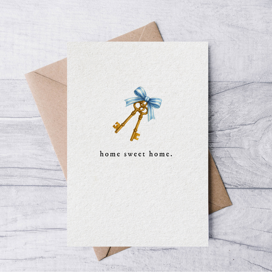 home sweet home housewarming greeting card