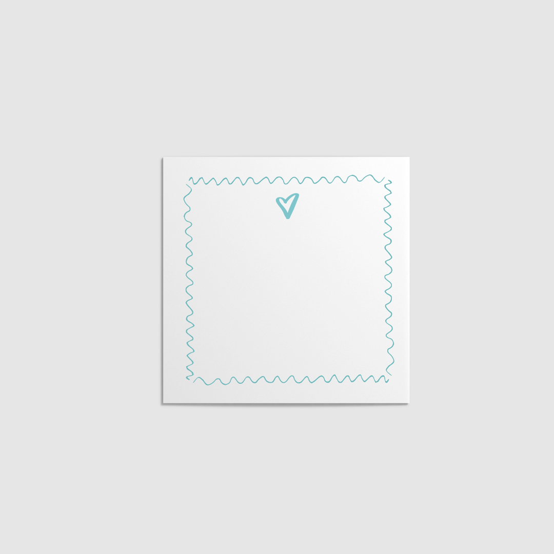 scribble square notecards