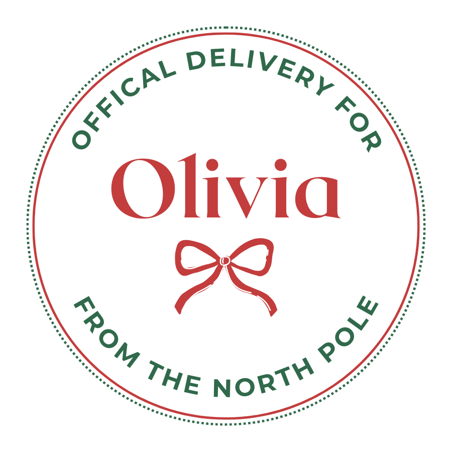 Personalized Santa Gift Labels (Round)