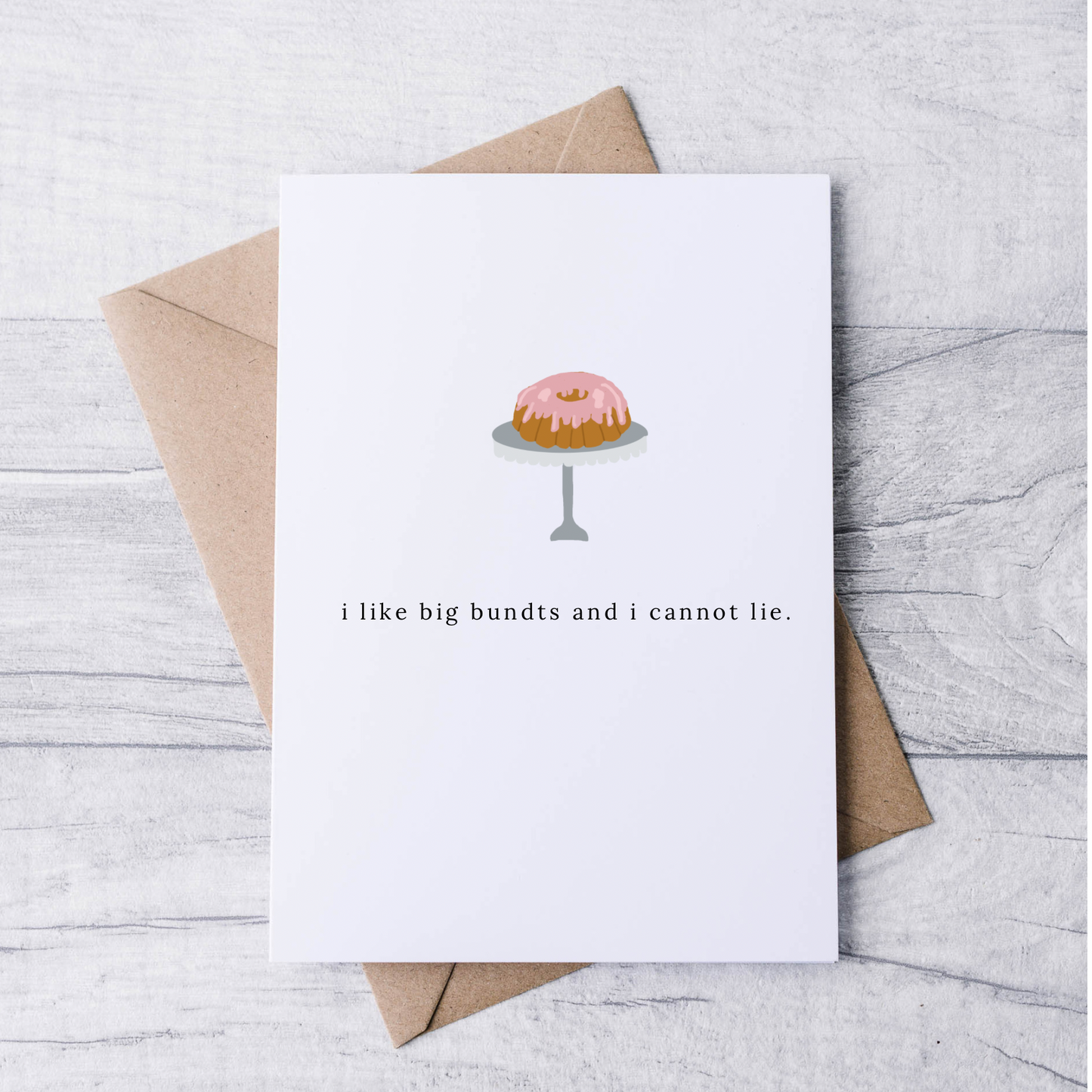 funny everyday greeting card, baking