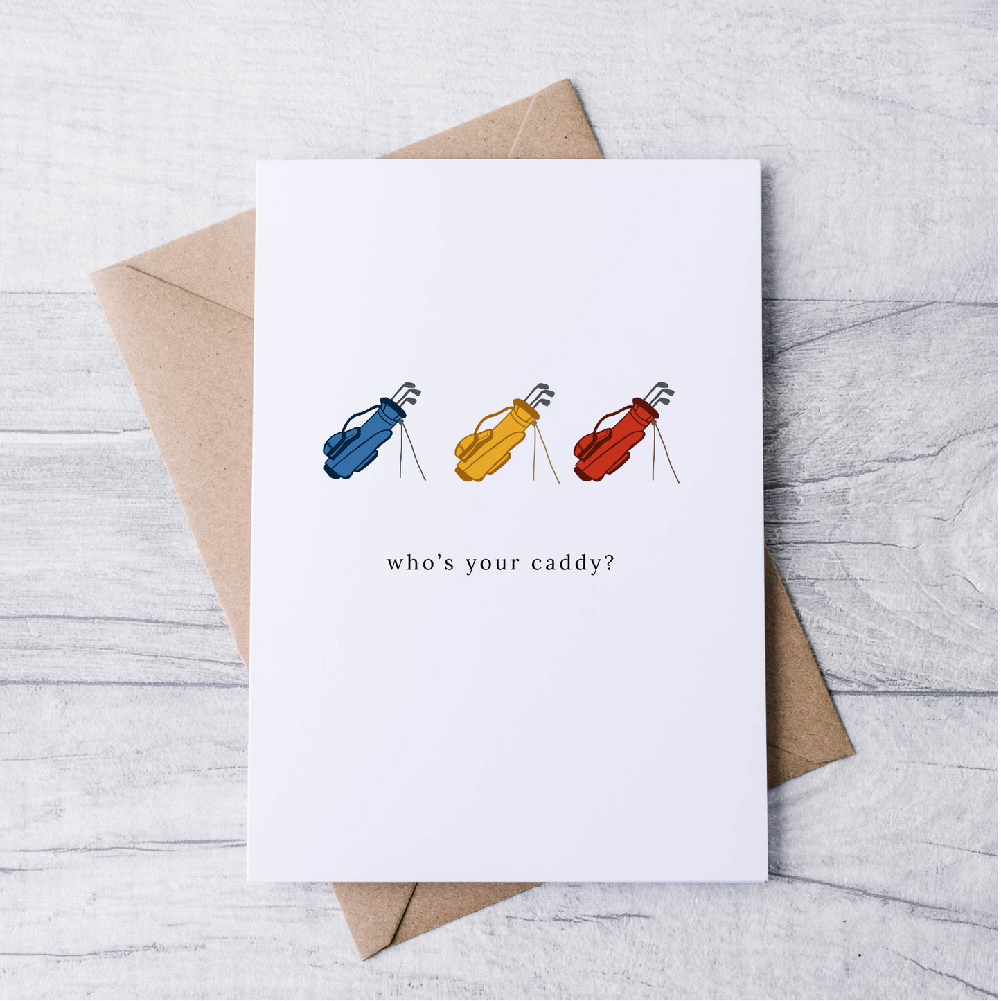 funny golf greeting card