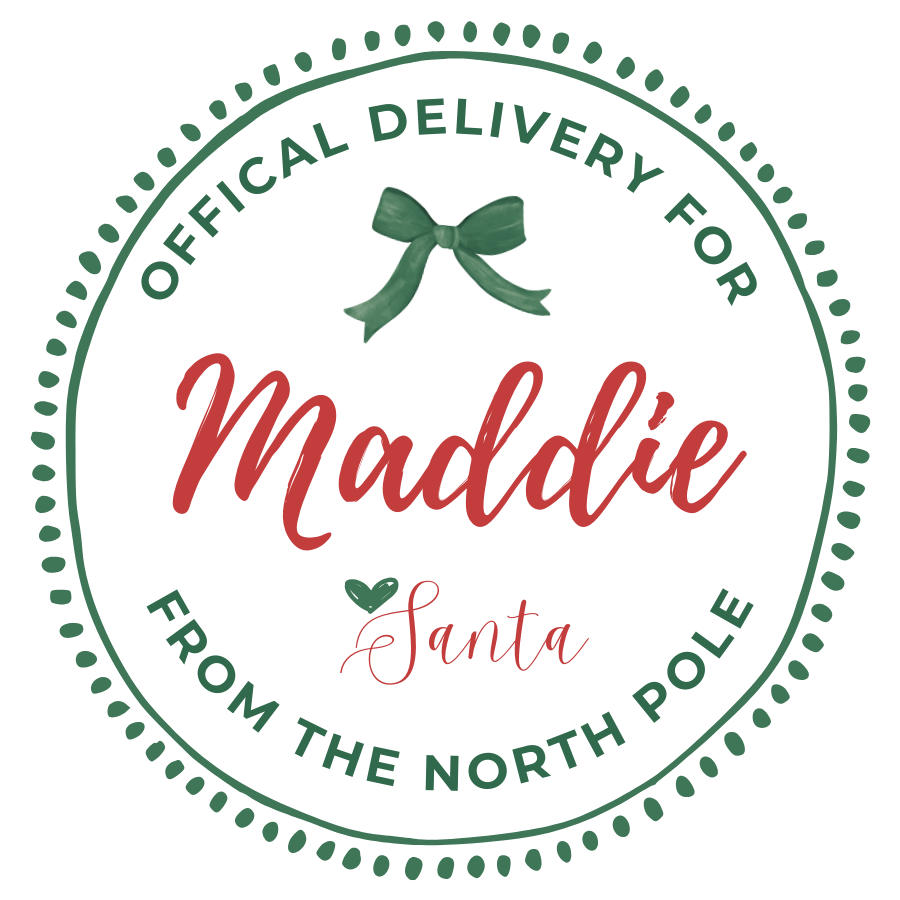 Personalized Santa Gift Labels (Round)