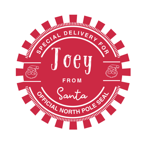 Personalized Santa Gift Labels (Round)