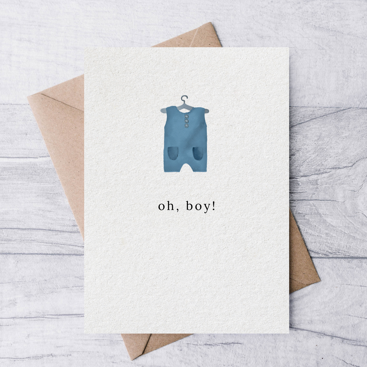 oh, boy new baby boy card