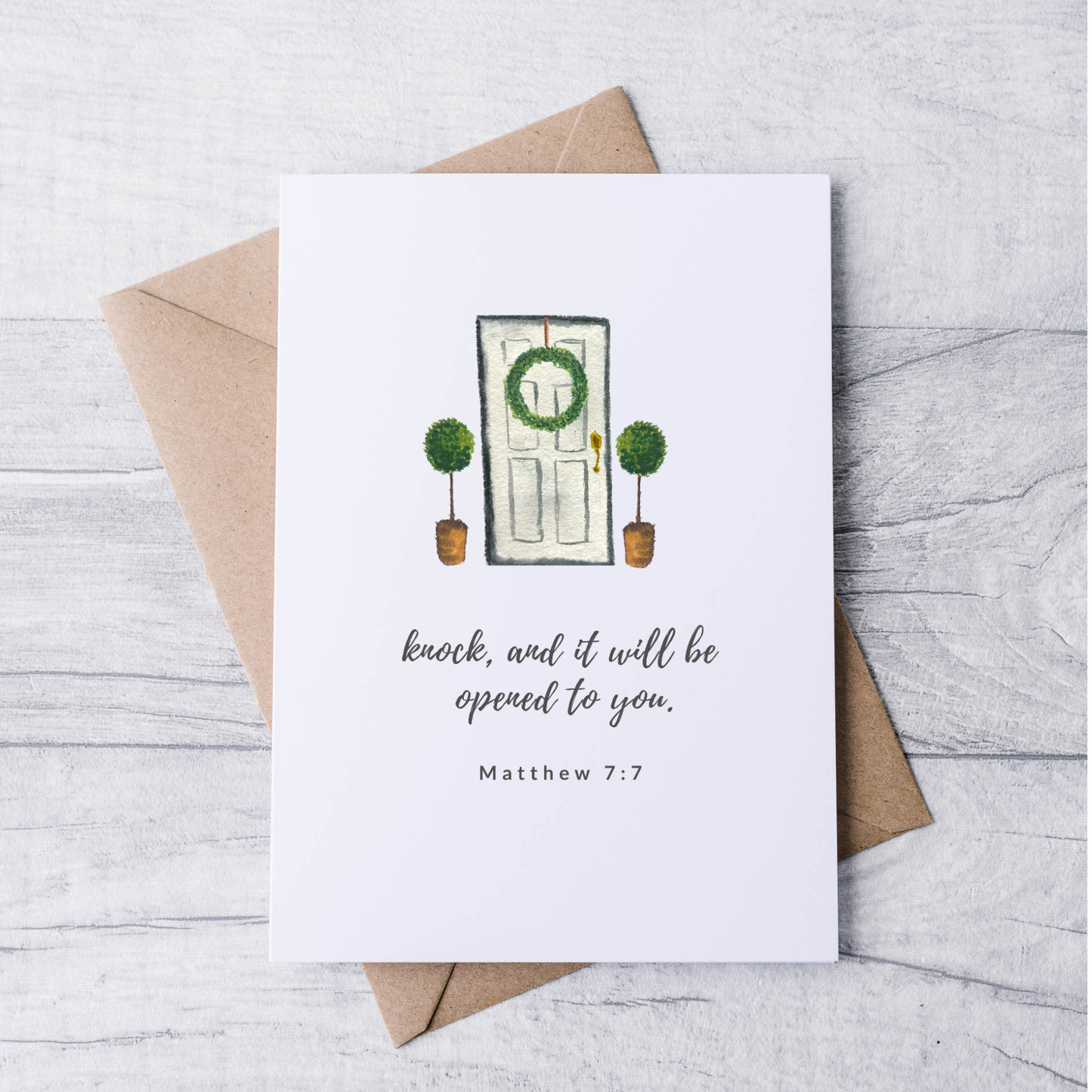 bible verse greeting card