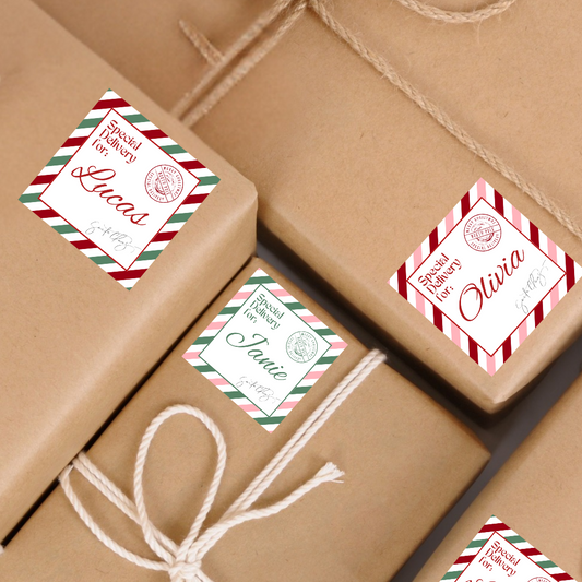 Personalized Santa Gift Labels | 3 x 3 in Square