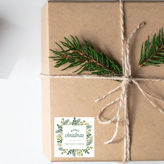 Custom Family Christmas Gift Labels