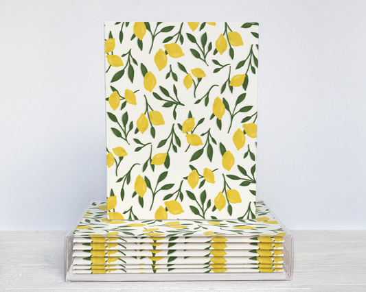 lemon blank cards: boxed set of 8