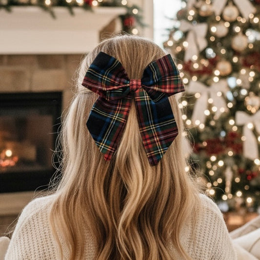 Classic Black Plaid Eloise Bow