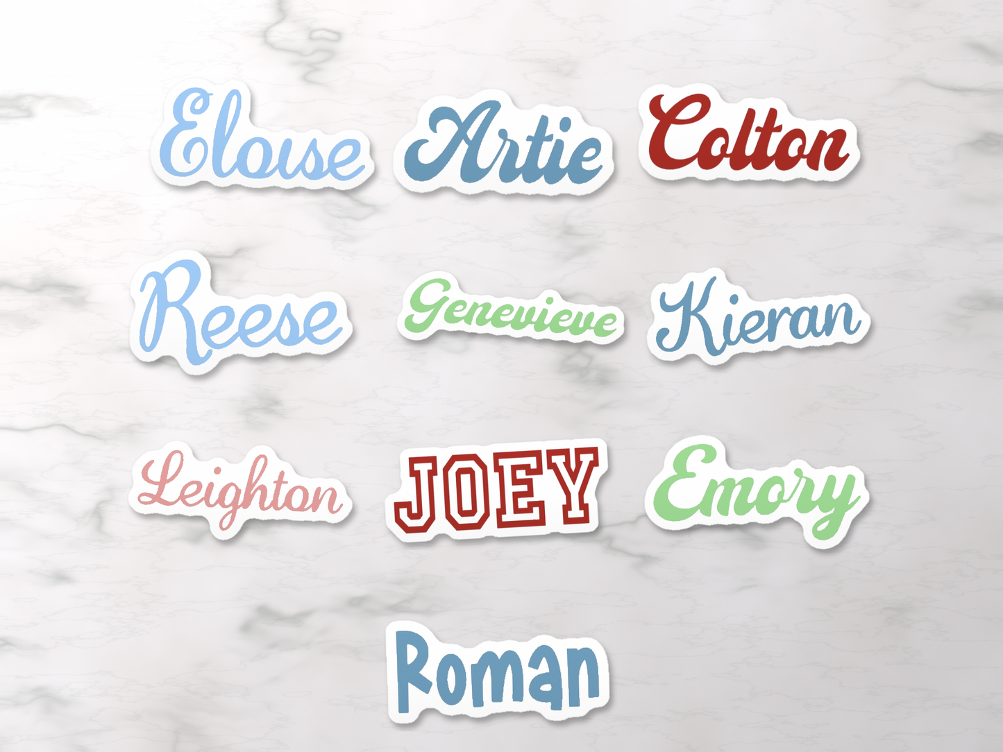 Personalized Waterproof Name Stickers