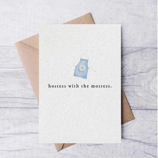 hostess with the mostess card