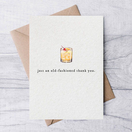 just an old fashioned thank you card