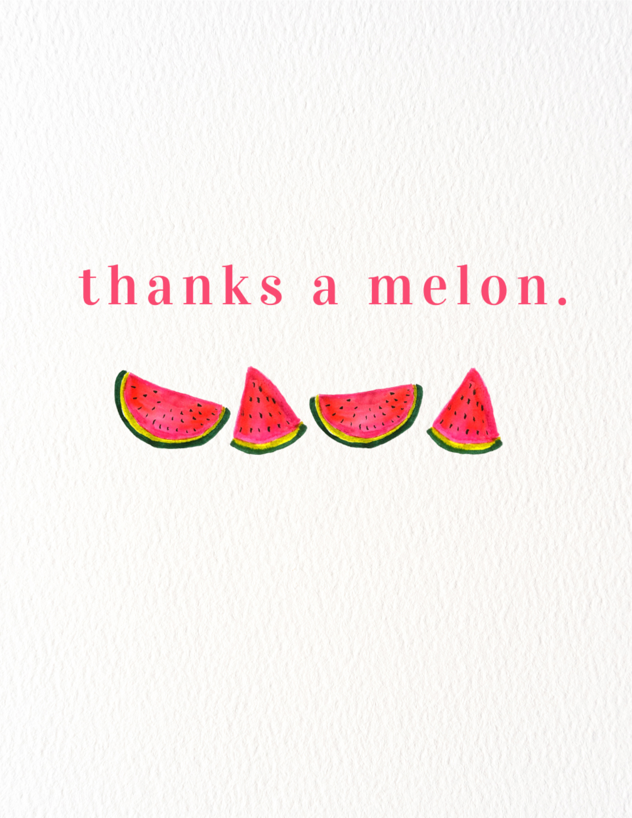 thanks a melon thank you card boxed set of 8