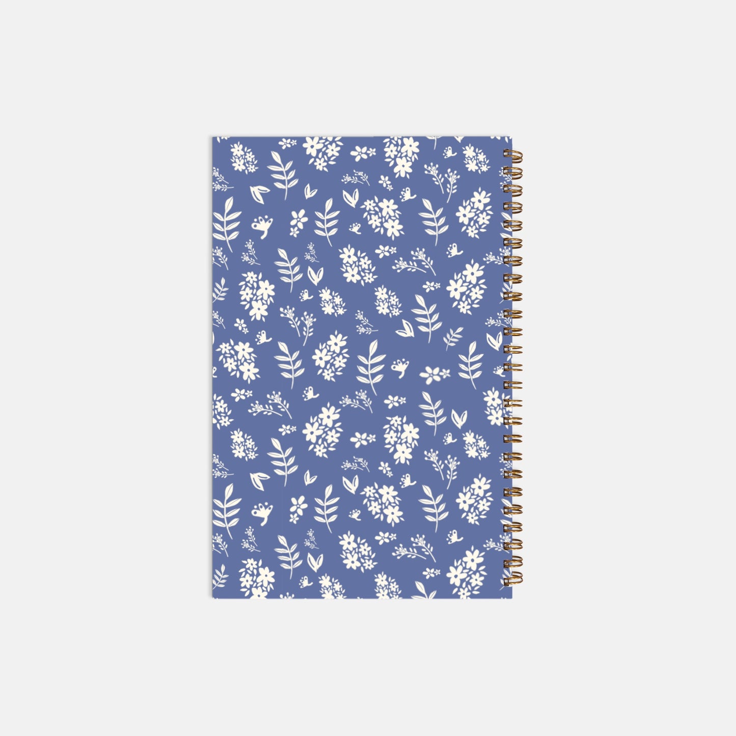 blue & white cornelia hardcover planner 5.5 x 8.5