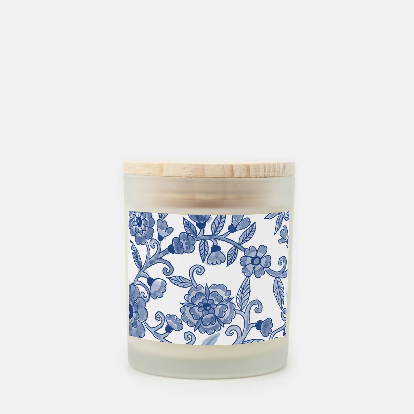 chinoiserie wood wick candle