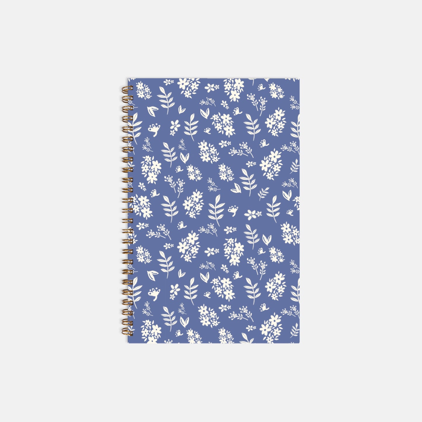 blue & white cornelia hardcover planner 5.5 x 8.5